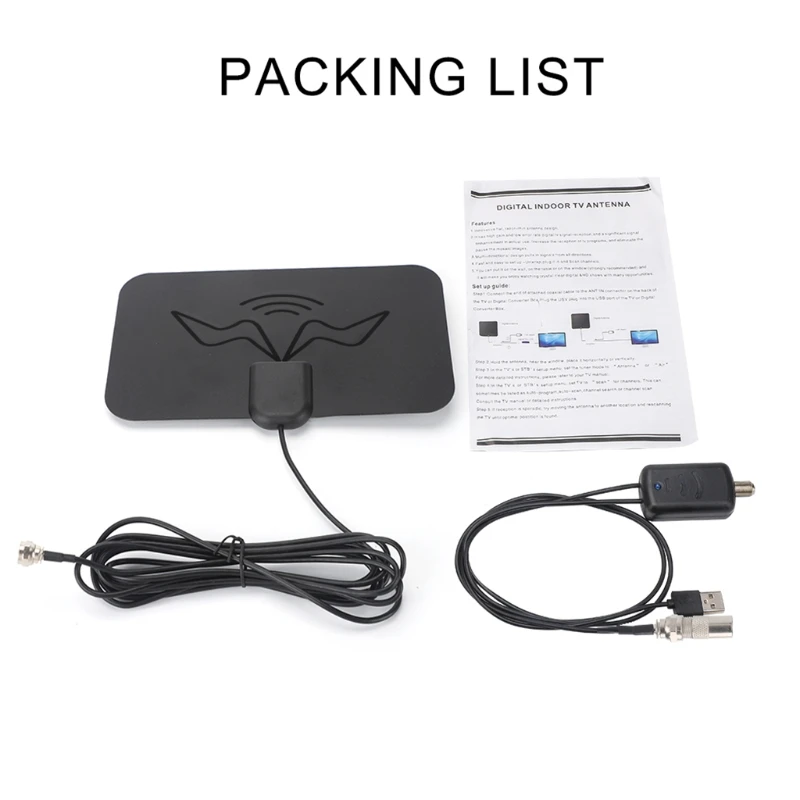 

1600 Miles 4K Digital Antenna High Gain TV indoor Amplifier Signal Booster T21A
