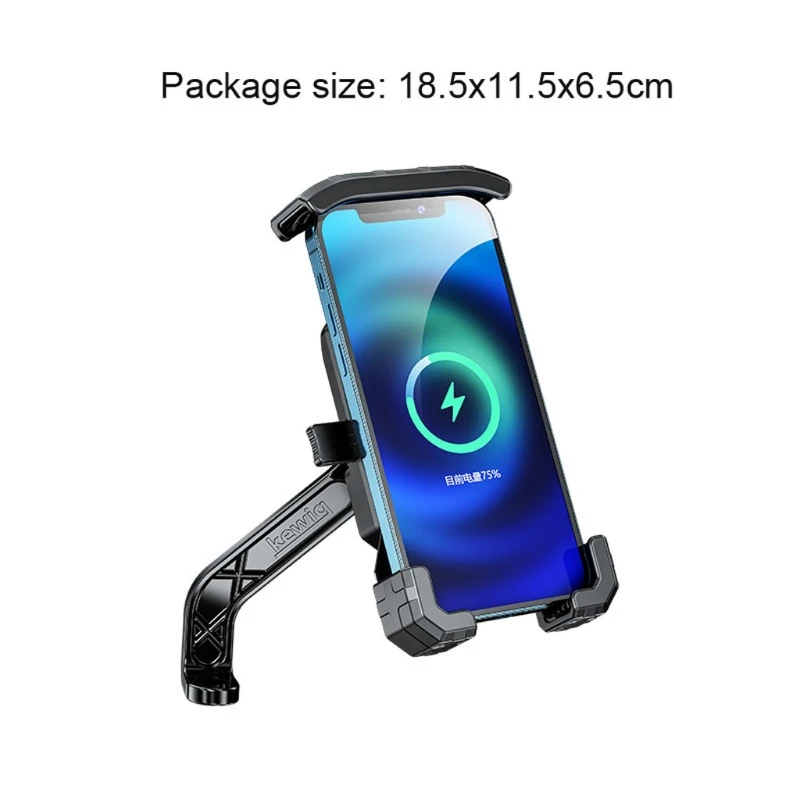 

Motorbike Wireless Charger Type C PD Charger Holder for 3.5-6.5 inch Cellphone
