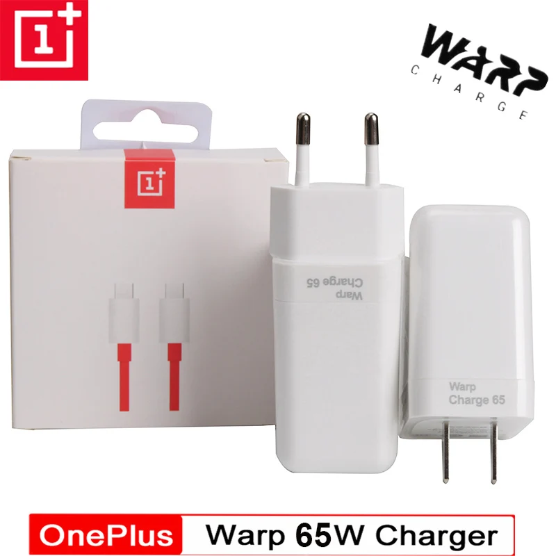Оригинальный адаптер питания Oneplus Warp Charge 65 Вт Европейское быстрое зарядное