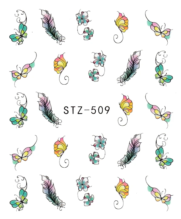 5 листов водные переводные наклейки для дизайна ногтей |