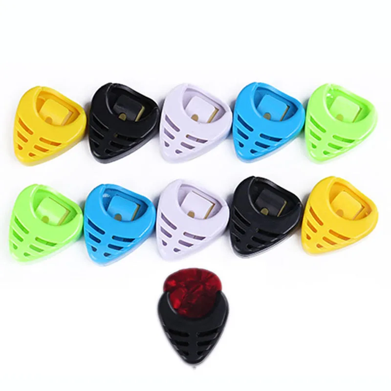 1pcs gitarre picks box durable gitarre picks box halter fall elektrische akustische gitarre teile kunststoff material gitarre zubehör free global