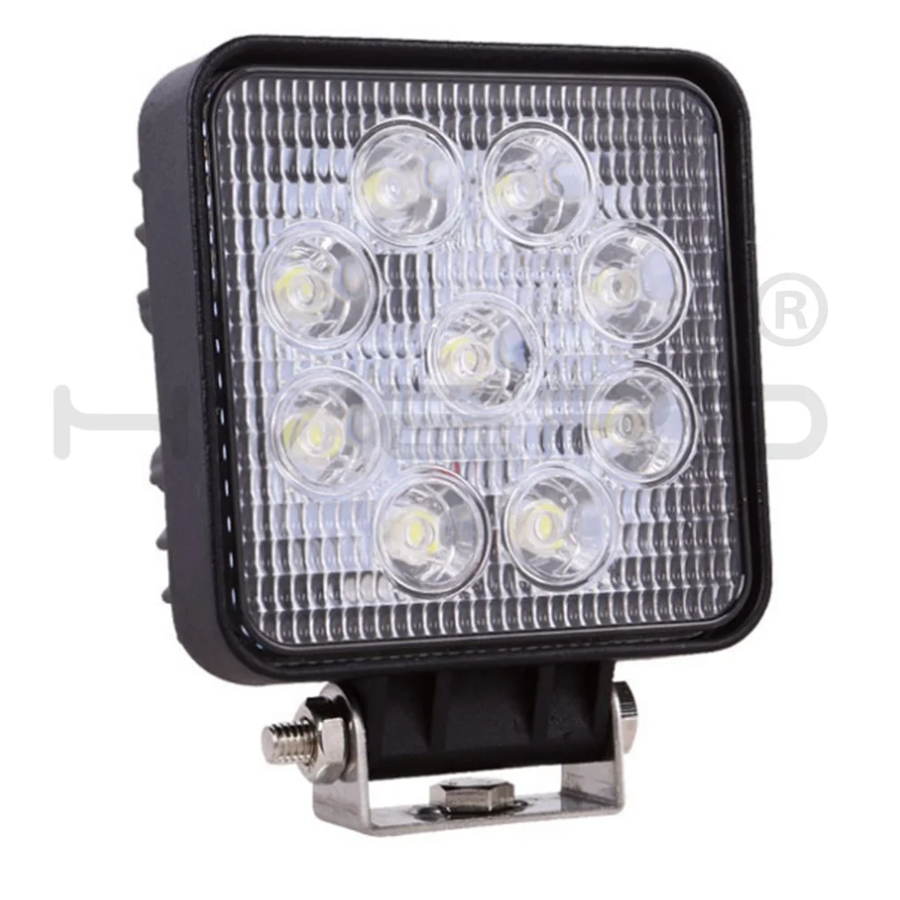 1 шт. Белый 4 дюймовый 27 Вт квадратный круглый светодиодный рабочий светильник 4x4