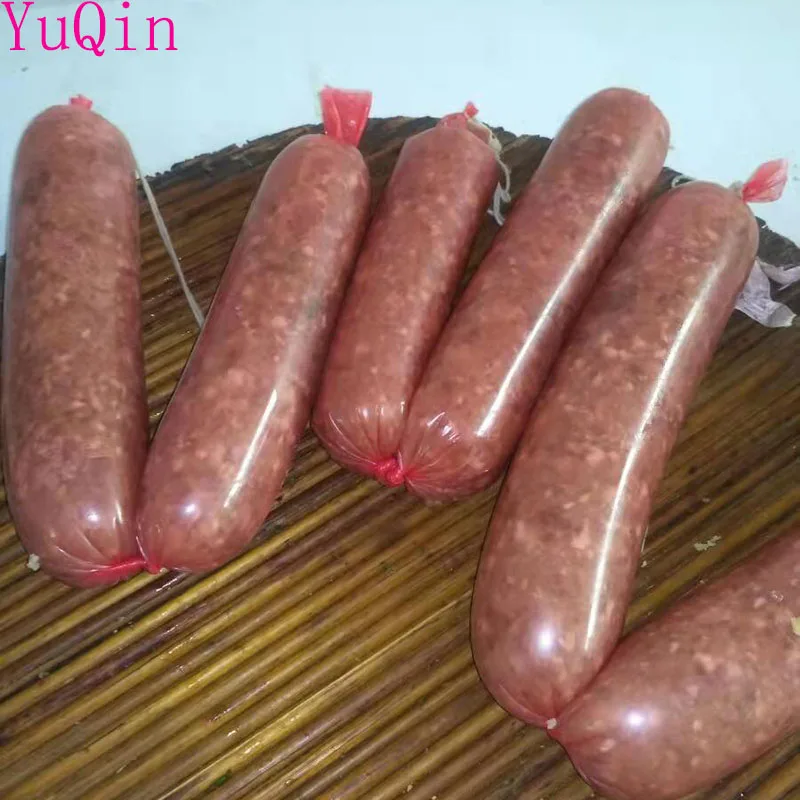 Wholesale Food Grade Red Plastic Sausage Casings for Salami Shell Handmade DIY Maker Hot Dog Casi | Дом и сад