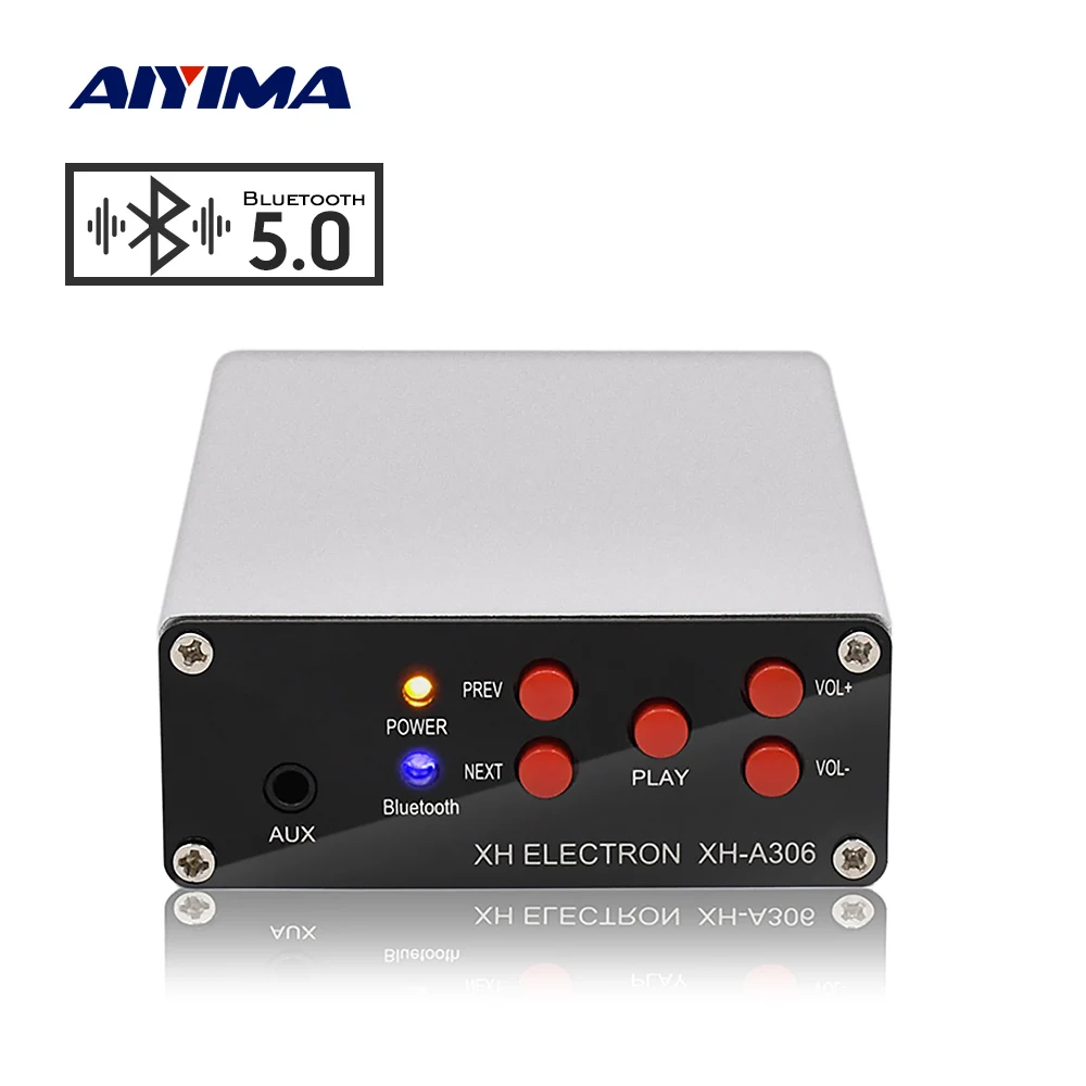 

AIYIMA Amplificador Bluetooth 5.0 TPA3116D2 Hifi Power Amplifier Audio Board 50Wx2 Stereo Mini Amp Sound Amplifier Home Theater