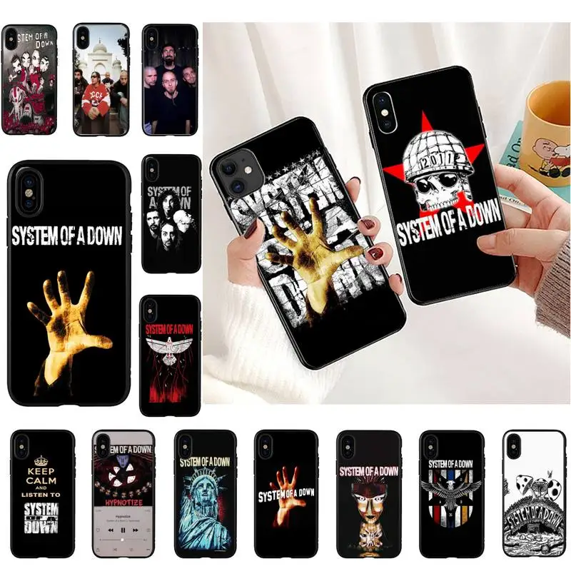 System Of A Down Phone Case for iphone 13 11 8 7 6 6S Plus 7 plus 8 plus X XS MAX 5 5S XR 12 11 Pro max se 2020 Funda Cover