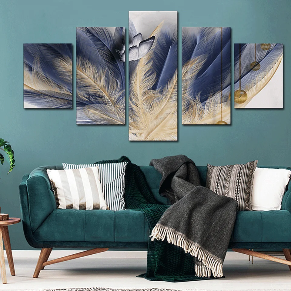 

Алмазная вышивка, перо, Бабочка, 5 шт., кристалл, круглая алмазная живопись, абстрактное искусство, 3d картина из алмазов, украшение на стену, п...