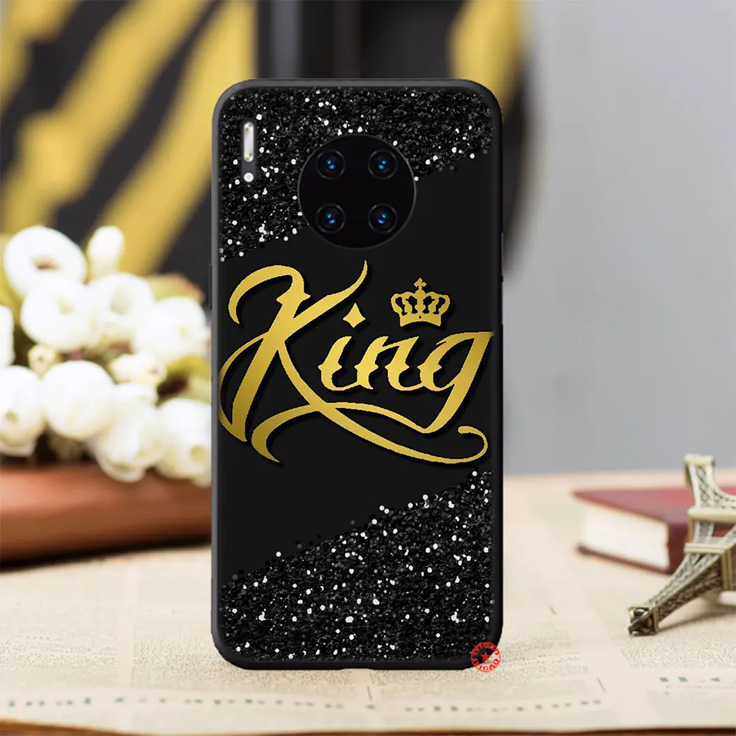 Y36 King Queen роскошный мягкий силиконовый чехол для телефона Huawei Mate 30 20 10 Lite Pro P10 Nova 2 2i