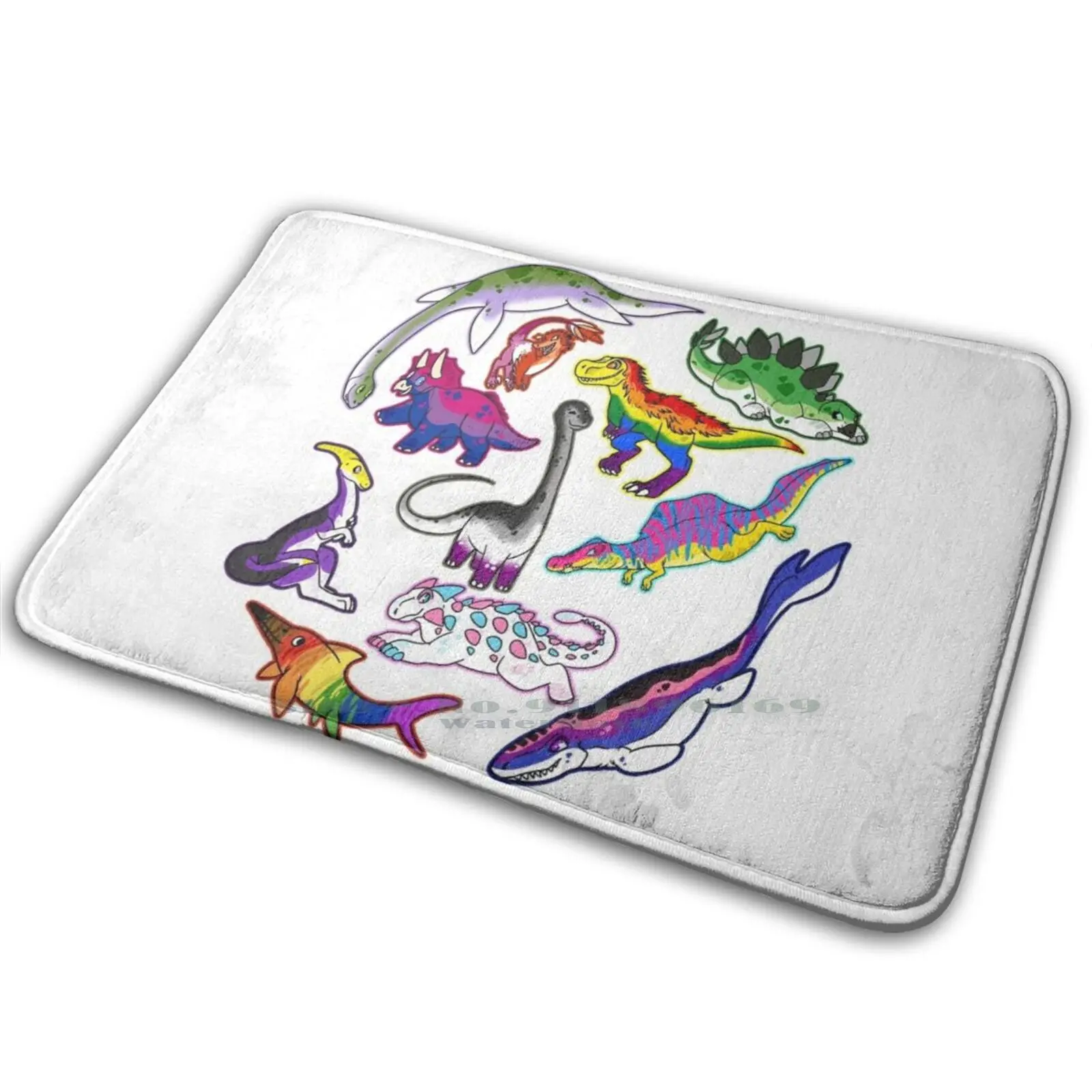 Коврик с динозаврами Pride Противоскользящий коврик для входной двери в спальню