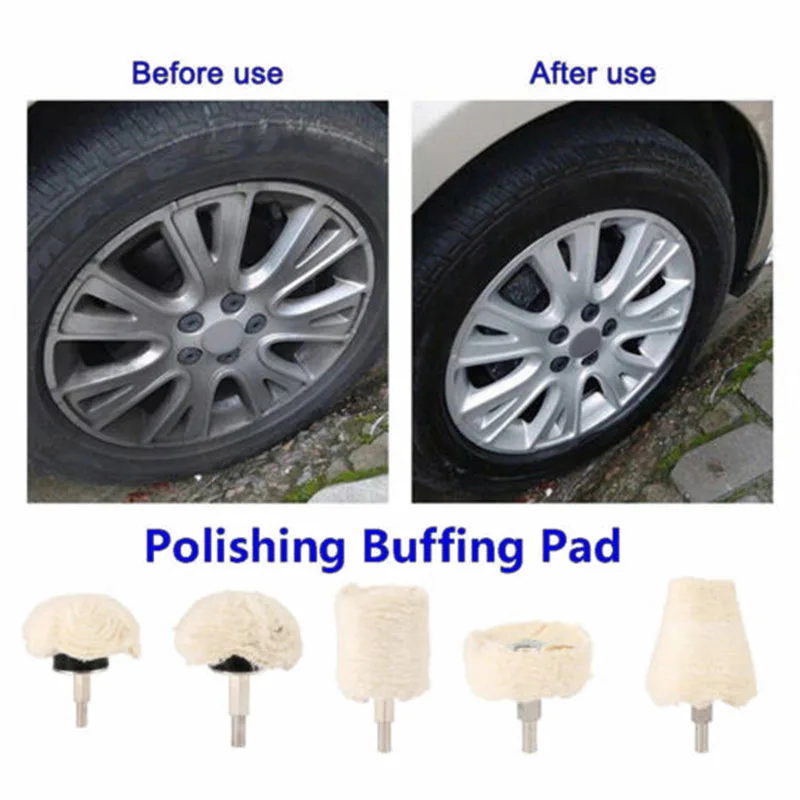 

5* Buffing Pad Polishing Mop Car Wheel Buffer Polisher Drill Attachment DIY Tool
