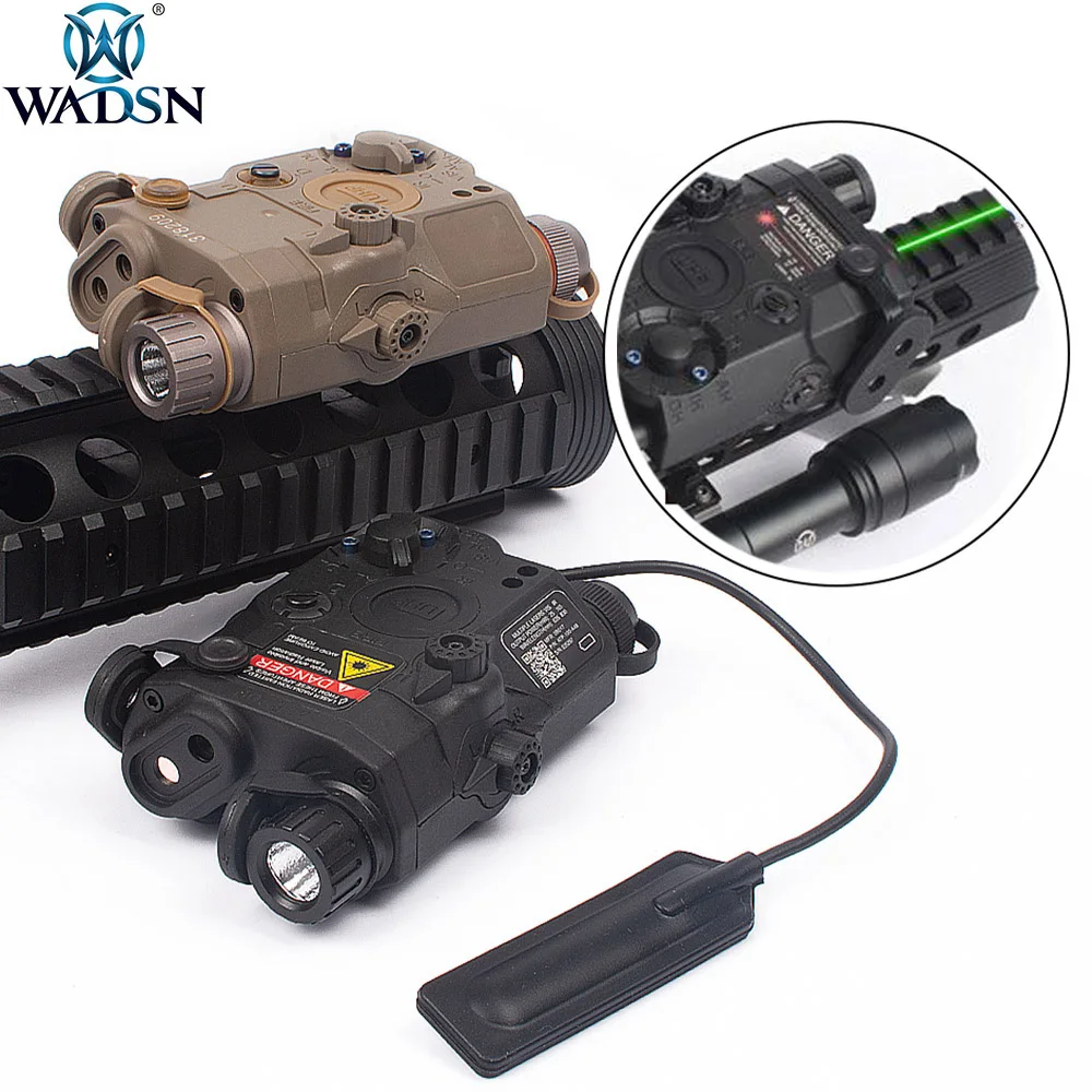 WADSN Tactical PEQ-15 LA5 UHP Appearance IR Green Laser Flashlight Sight LA-5C Softair Weapon LA5C PEQ Hunting illumination | Спорт и