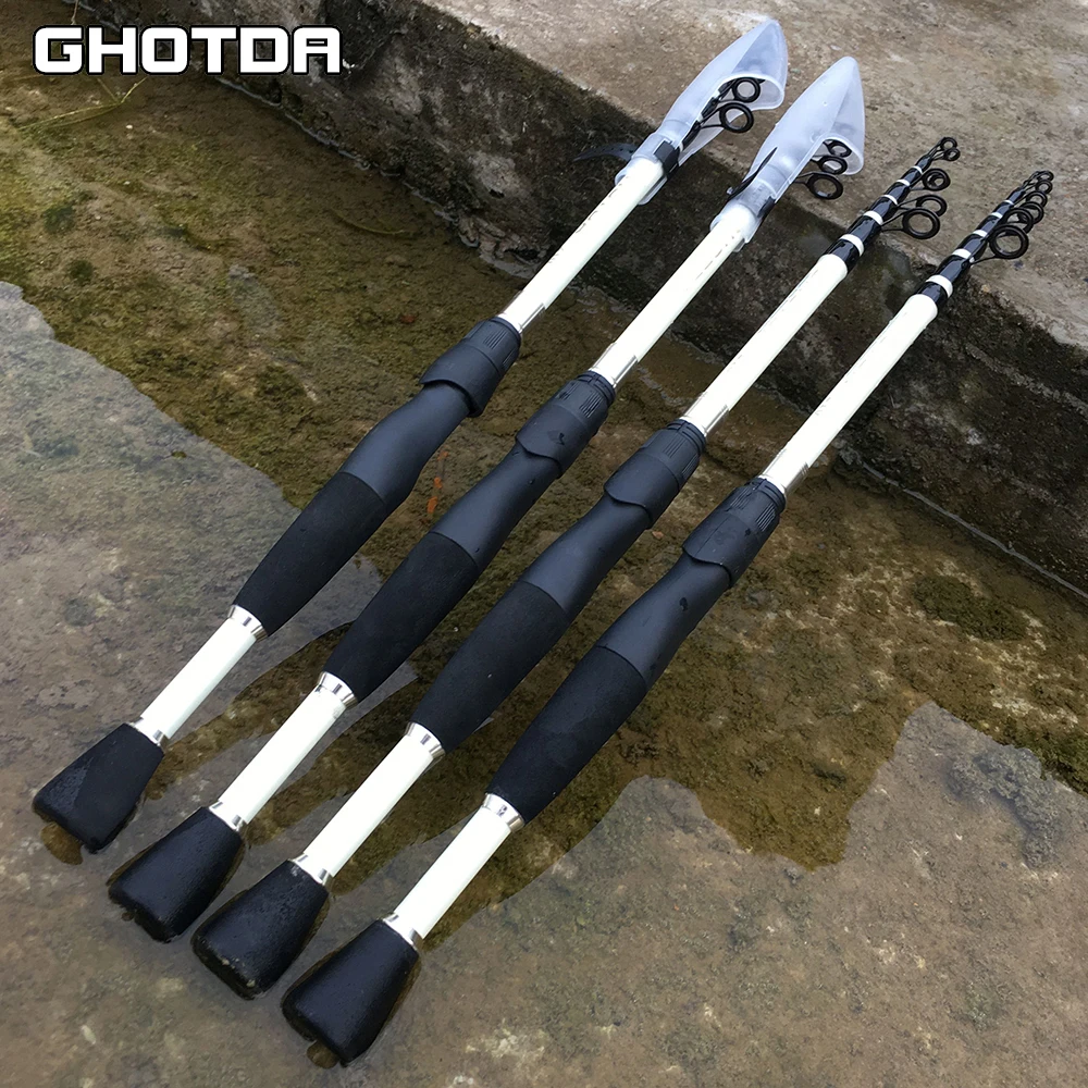 Новая Удочка GHOTDA lure1.6m 1 8 m 2 4 7 из углеродного волокна телескопическая удочка
