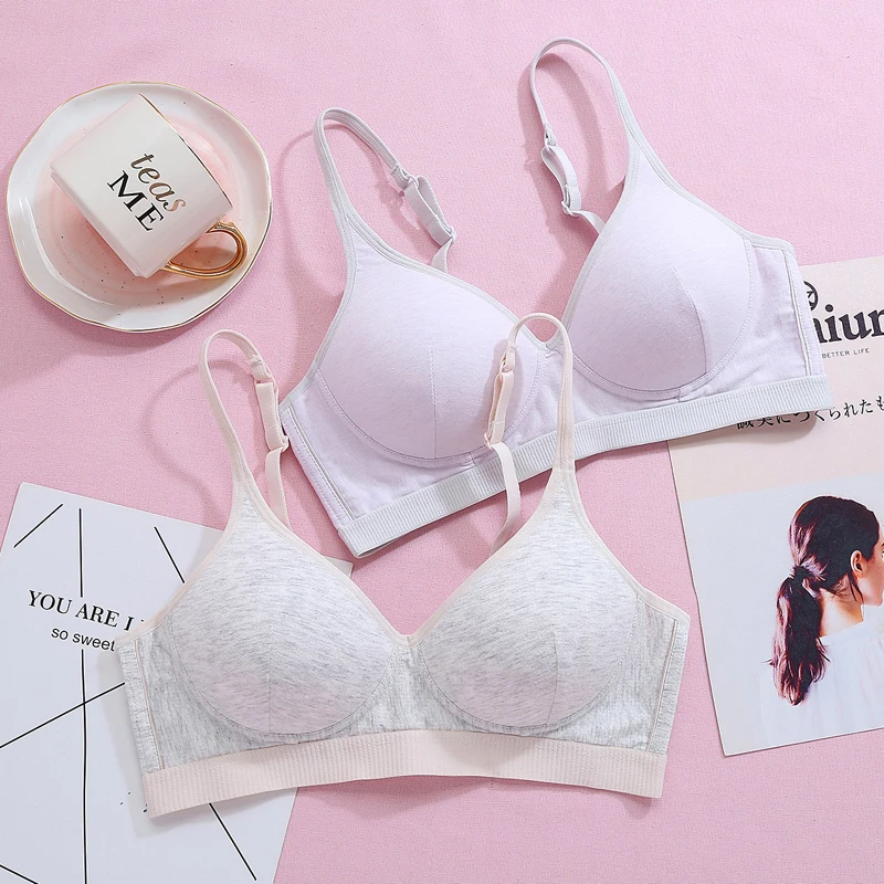 Roseheart Осень Новый женский модный серый фиолетовый Бралетт беспроводной