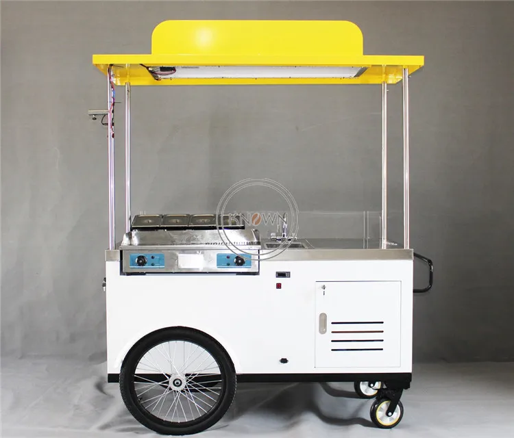 Новый стиль hotdog фургон для фаст фургона ручной велосипед киоск трехколесная
