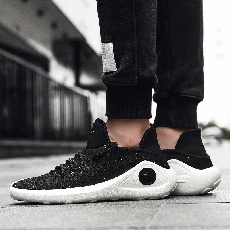 Мужские кроссовки дышащие из искусственной кожи Летние кожаные Повседневные