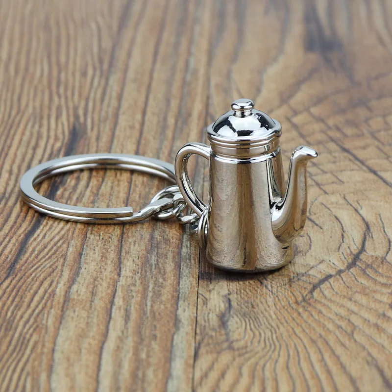 Exquisited Espresso Keychain Jewelry Tiny Coffee Machine Wine Bottle Grinder Key Chain Cafe Gift Lovers Barista Keyring Souvenir