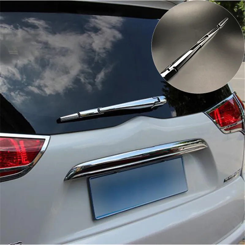 Car-styling rear window wiper cover modify trim sticker For Mitsubishi Outlander Pajero Sport/MONTERO SPORT/CHALLENGER 2013-16 | Автомобили