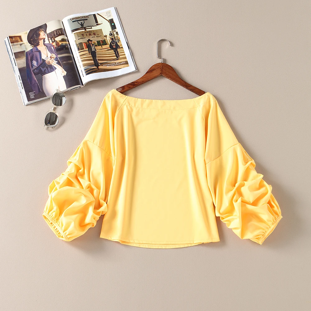 Новое поступление Женская Весенняя мягкая блузка новинка Однотонная рубашка с