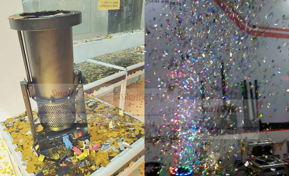 Free Shipping High quality 1200W Led Wedding Confetti Cannon Machine for Party Stage | Электроника