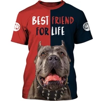 cane corso t shirt for men 3d printed best friend for life dogs summer unisex short sleeve for women cool top streetwear