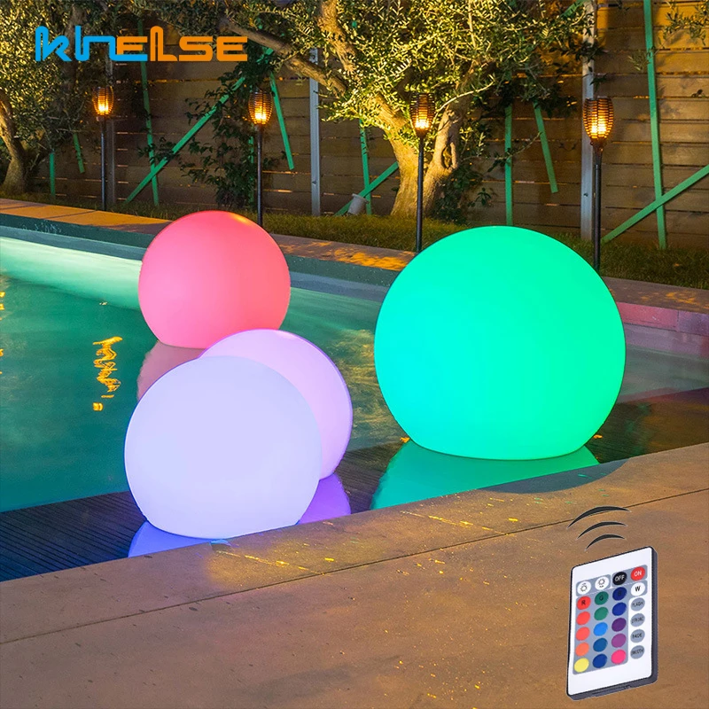 Водонепроницаемый зарядный цветной шар ночные светильники для бассейна