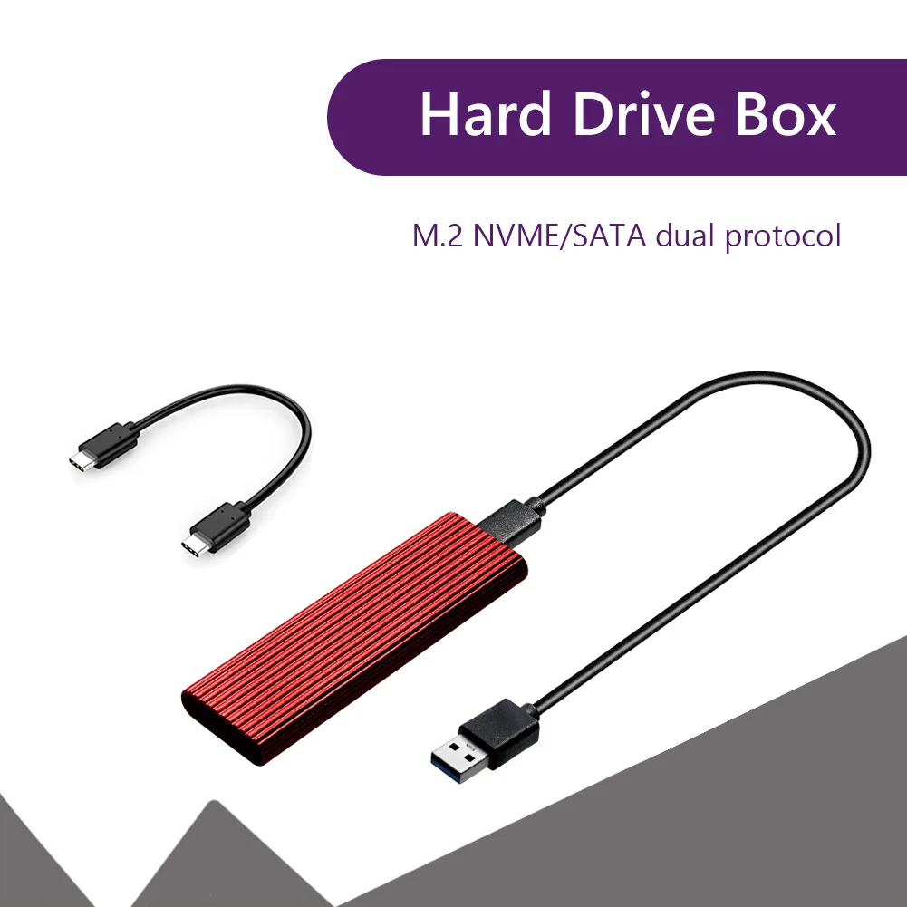 

Чехол для внешнего жёсткого диска M.2, USB 3,1, NVME, NGFF, 10 Гбит/с