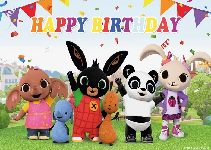 Виниловый фон для вечерние фотосъемки с изображением кролика | Дом и сад