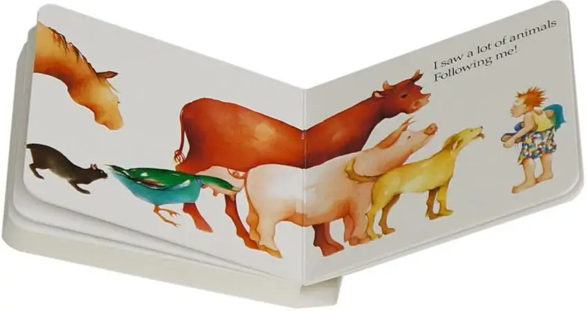 

Original Children Popular Books I Went Walking Board book Colouring English Activity Story Book for Kids