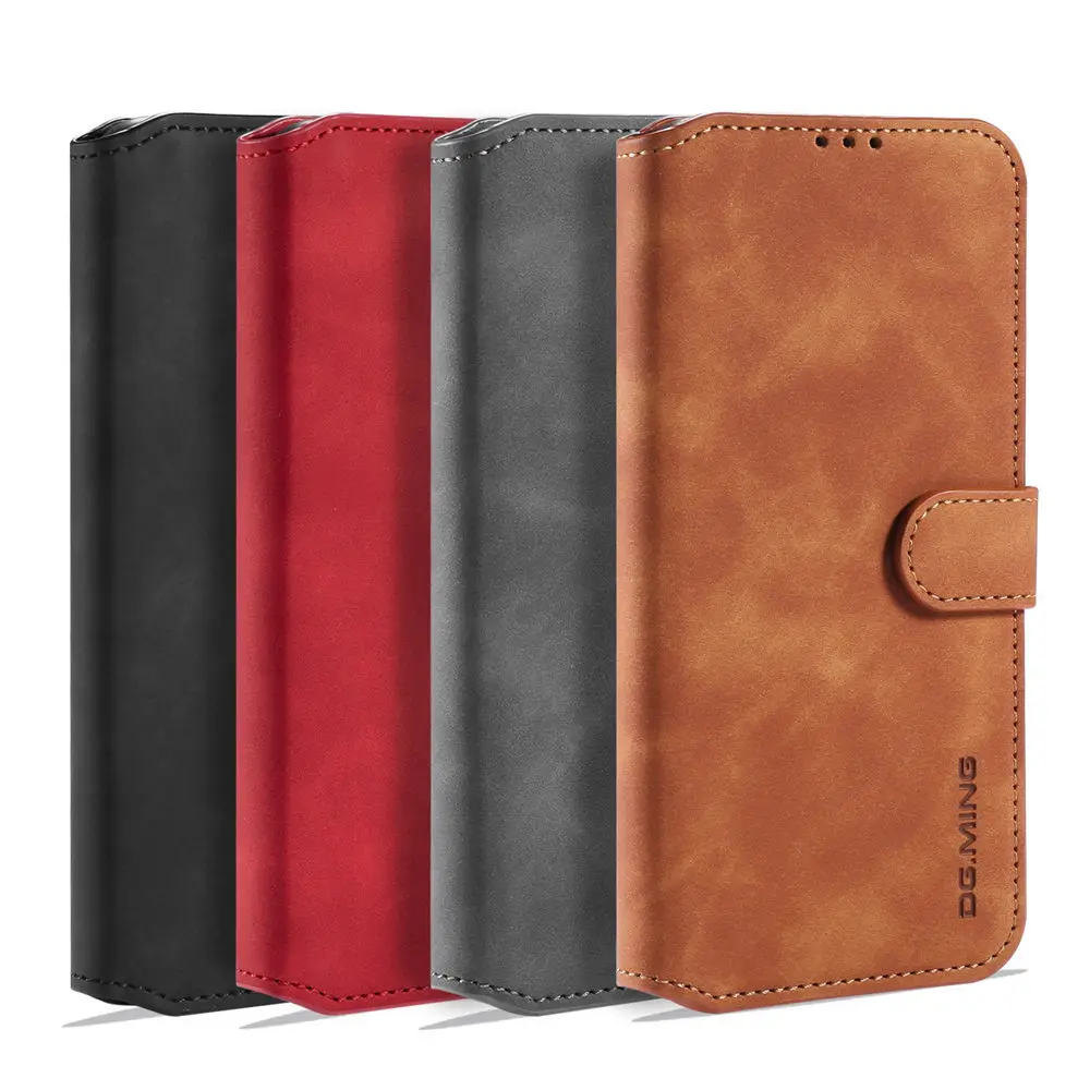 

Case For Samsung Galaxy A21 Leather Luxury Magnetic Leather Phone Wallet Credit Card Case For Protective Shockproof Full Cover