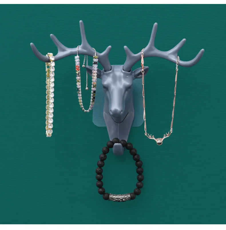 Настенный крючок для ключей винтажный рог оленя домашний декор подвешивания