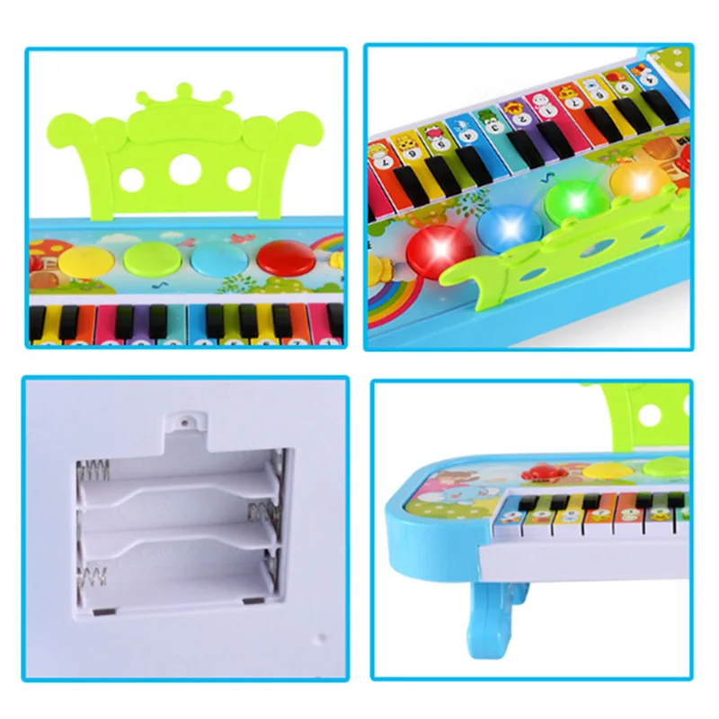 

Infant Playing Educational Electronic Piano Baby Toys Children Keyboard Boys Girls Fingers Kids Music Gift(Random Color)