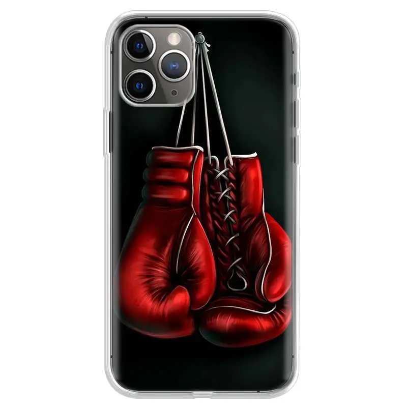 Боксерские перчатки для девочек чехол телефона iphone SE 5 5S 6G 6Plus 7 8 8Plus 11 Pro X XS XR MAX