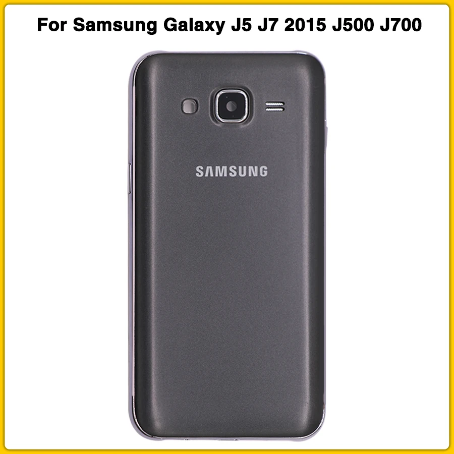 Полный корпус чехол для Samsung Galaxy J5 J7 2015 J500 J700 J500F J500H промежуточный Корпус Крышка
