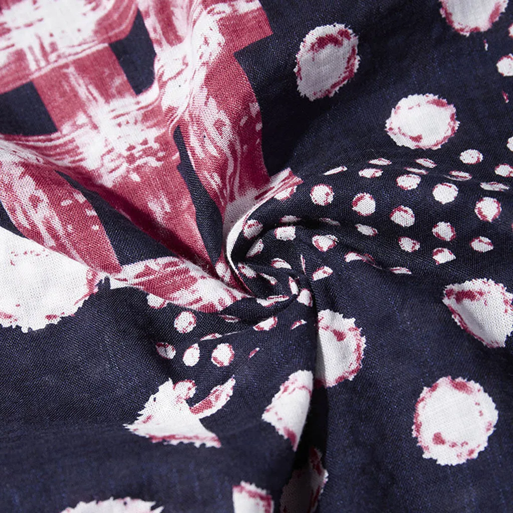 Woman Dress Summer O-neck Short Sleeve Print Casual Loose Maxi Flowy Comfy Robe Ete Femme Dresses For Women Dames Jurken | Женская