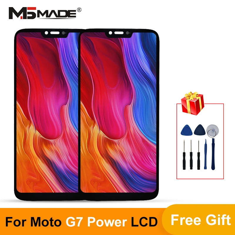6 24 &quotдля Motorola Moto G7 силовой дисплей XT1955 ЖК сенсорный экран дигитайзер запасные