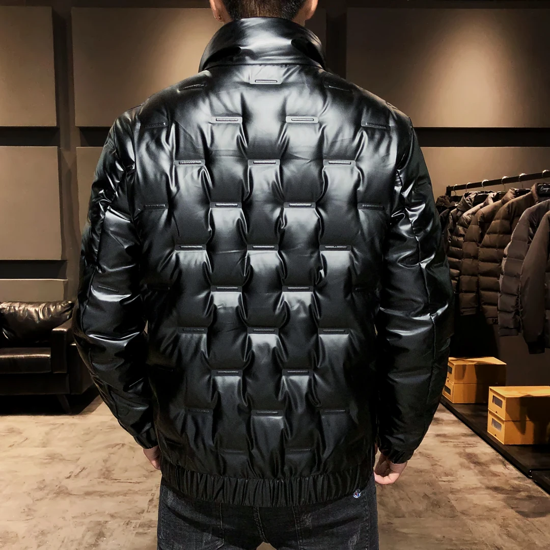 EAEOVNI новая модная зимняя куртка мужские пуховики толстая теплая пальто мужская