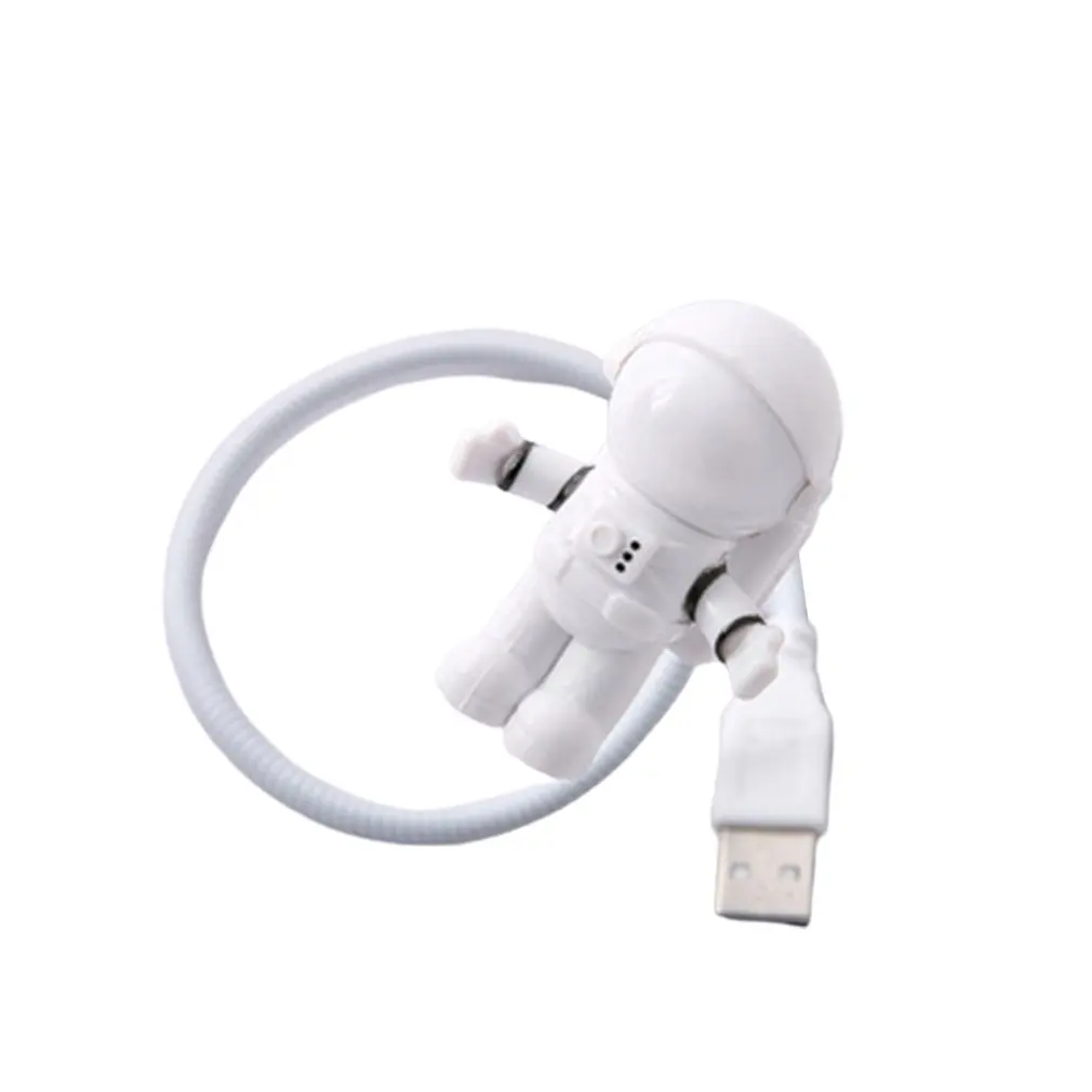

Творческий астронавт гибкий светодиодный USB Ночной светильник светодиодный светильник для детских игрушек, Портативный портативных ПК ноч...