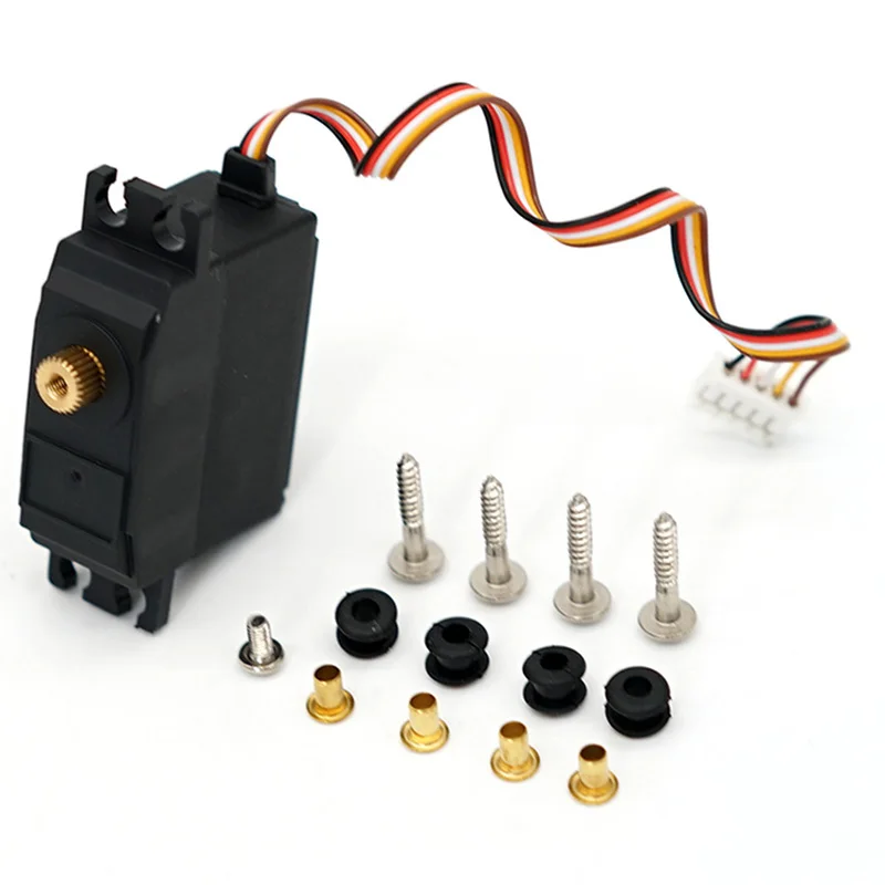 

Для WLtoys 12428 12423 25G Электрический Серводвигатель Модернизированный металлический рулевое колесо сервопривод RC автомобиль грузовик автозапч...