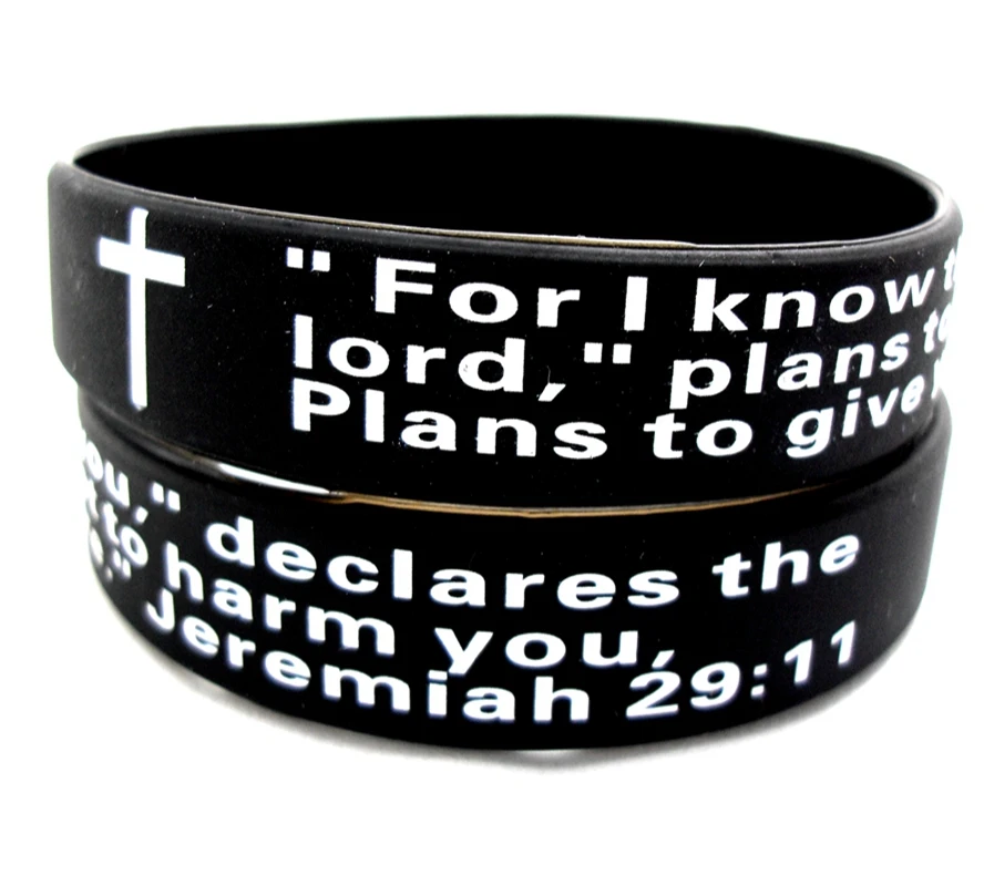 60 шт английская молитва лорда и силиконовые браслеты Молитва о душевном