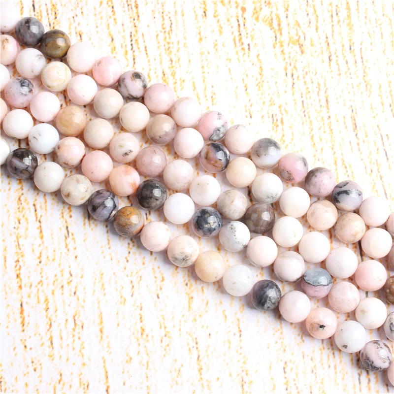 

4 6 8 10 12 mm Fanaobao Beads Natural Stones Round Loose Beads For Jewelry Making Bracelet Necklace Diy