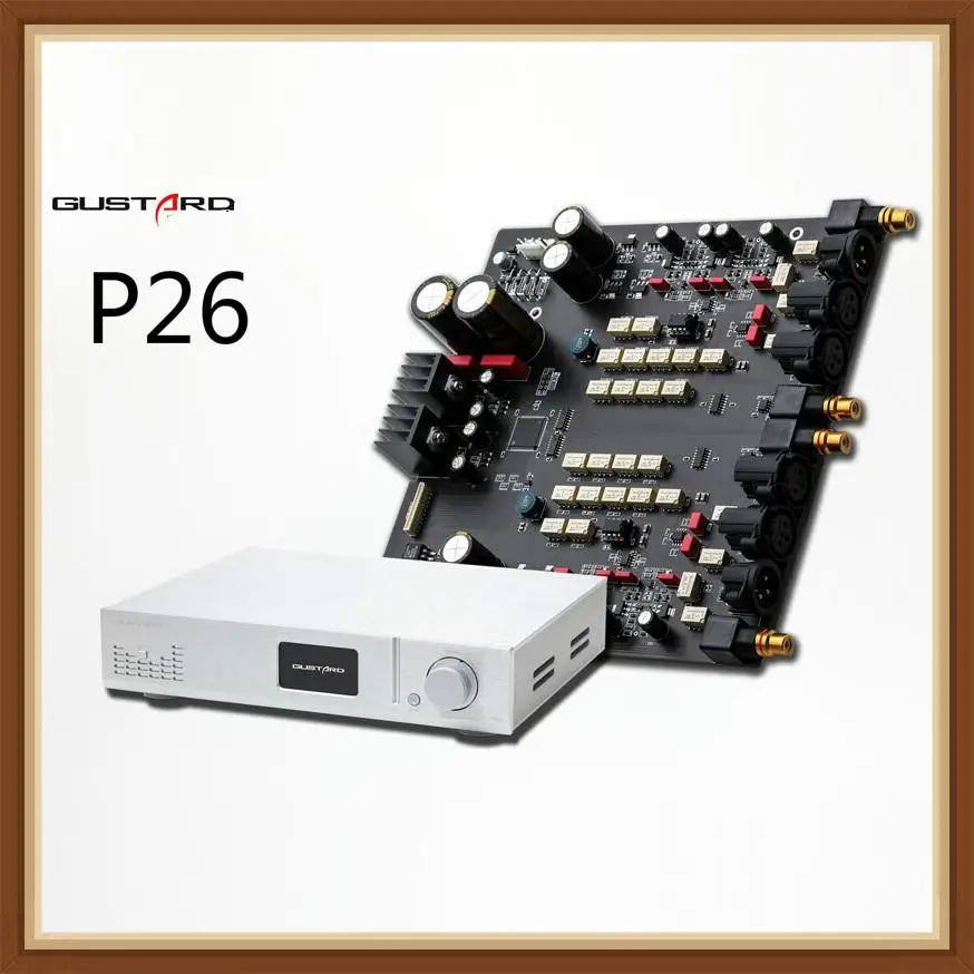 Полноразмерный предусилитель GUSTARD P26 класса A Dual LM49860 Op Hifi музыкальный Amp HIFI