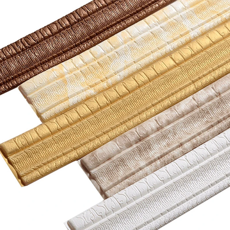 3D тисненые обои угловая линия плинтус наклейка самоклеящаяся талия