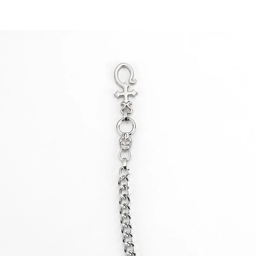 Брюки мужские в готическом стиле бумажник из джинсовой ткани панк рок эластичная