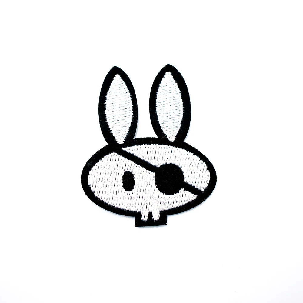 Кролик (Размер: 3 7 х4 5 см) сделай сам нашивка вышитая аппликация швейная одежда