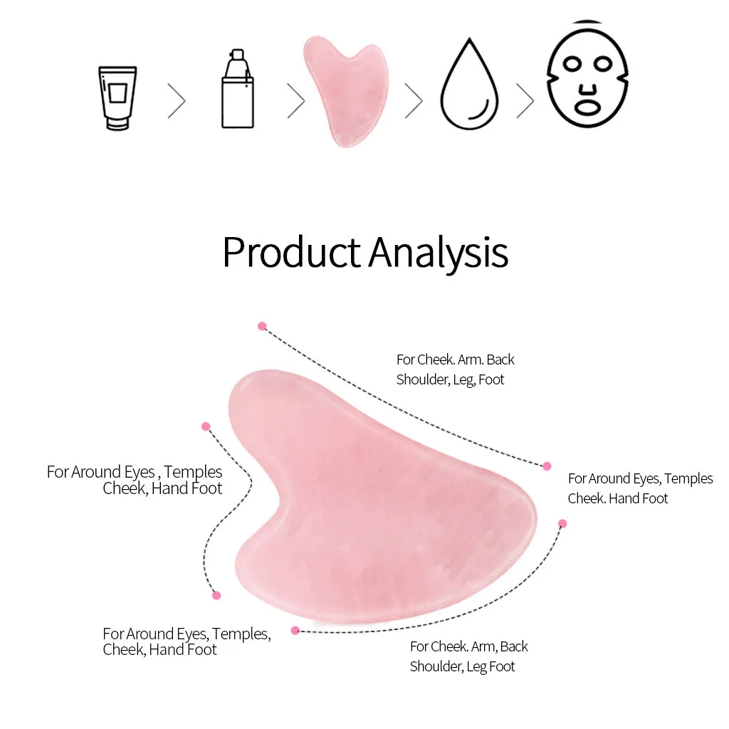 Новый Натуральный камень массаж ледяная Роза кварцевые массажер средство для