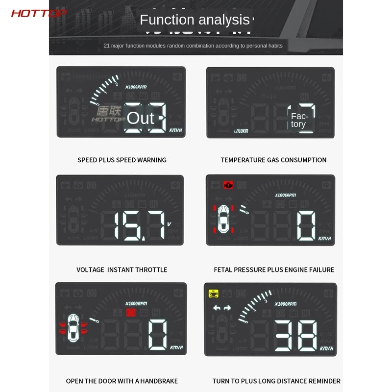 For VolksWagenwerk VW T-Roc 2019 HUD Head-up Display Tire Pressure Modification | Автомобили и мотоциклы