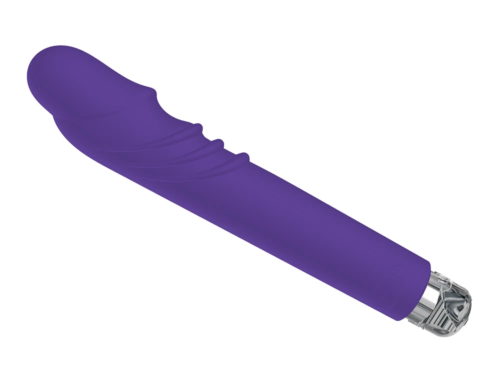 Фаллоимитатор с силиконовой палочкой FAAK ребристый вибрирующий фаллоимитатор