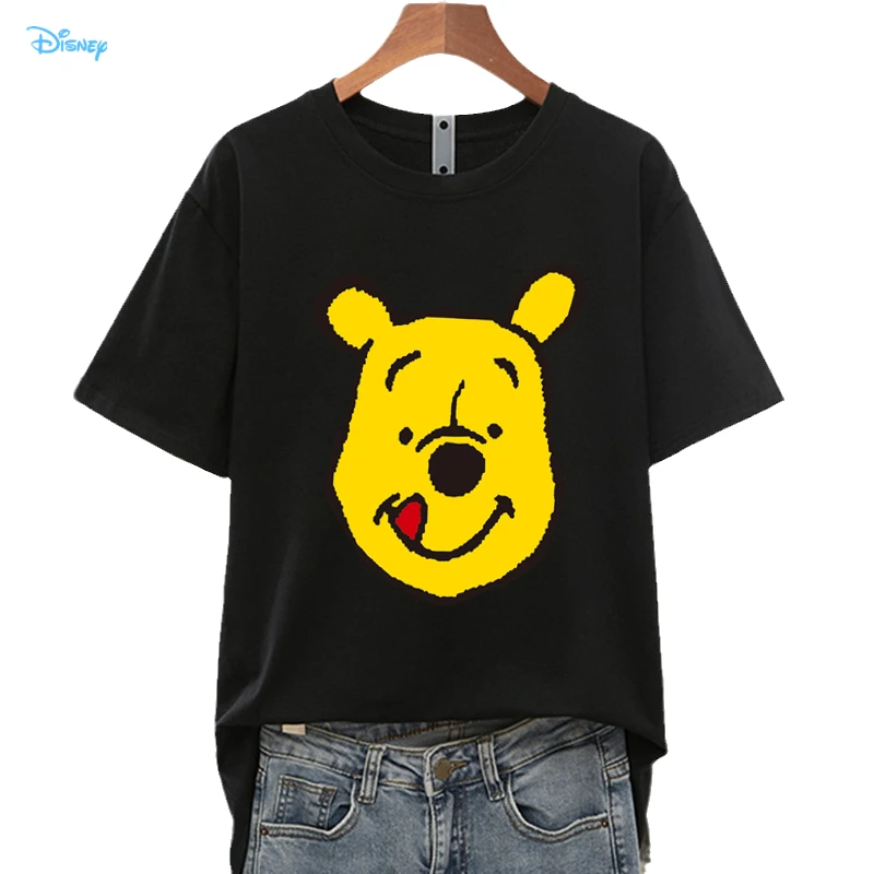 

Disney Anime Winnie the Pooh Summer Woman Top Loose Short Sleeve Casual Tee Shirt Oversize Top Femme Magliette Donna Estive Y2K