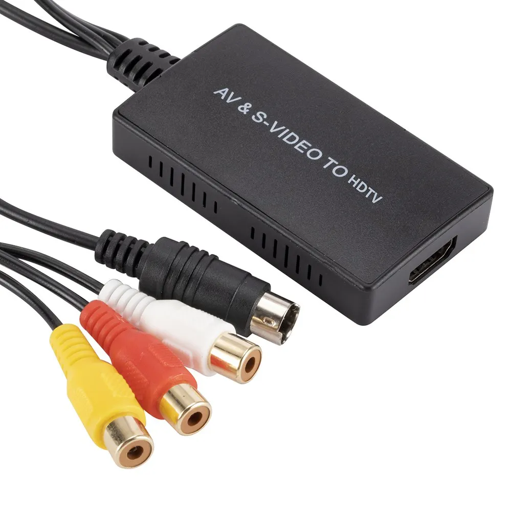 S-Video и 3RCA CVBS композитный к аудио видео преобразователь Svideo в HDMI-совместимый с