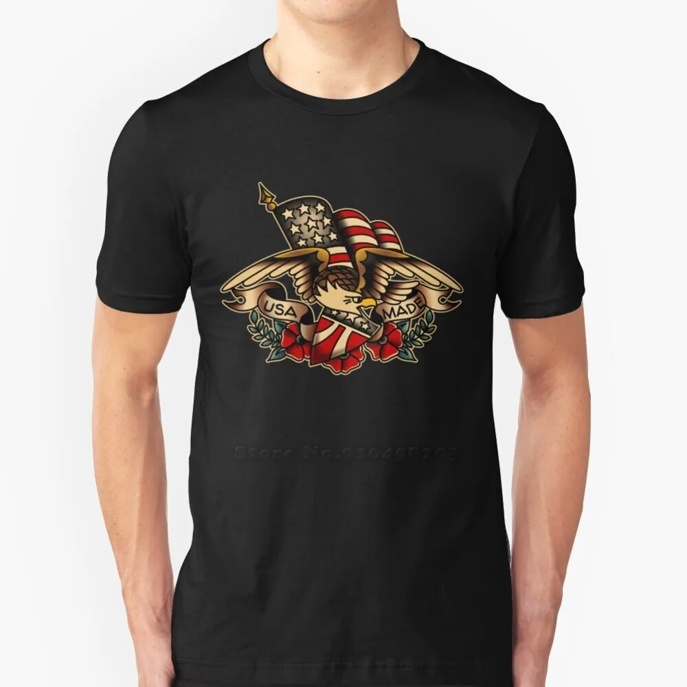

Usa Made Patriotic Eagle New Trend T-Shirt Men Summer High Quality Cotton T-Shirt Tops America American Americana American