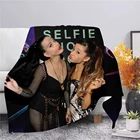 Фланелевые одеяла CLOOCL Singer Ariana Grande, с 3D принтом, плюшевое покрывало для подростков, домашнее одеяло, покрывала, модные пледы